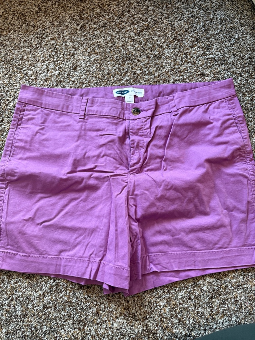 Old Navy Lavender Women's Casual Chino Everyday Shorts 4” inseam